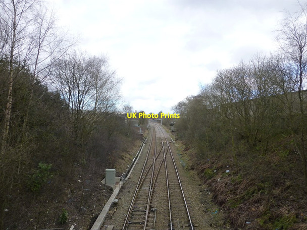 Photo 6"x4" Blackburn to Colne railway from Pickup Street bridge Blackburn\/SD6827 c2014