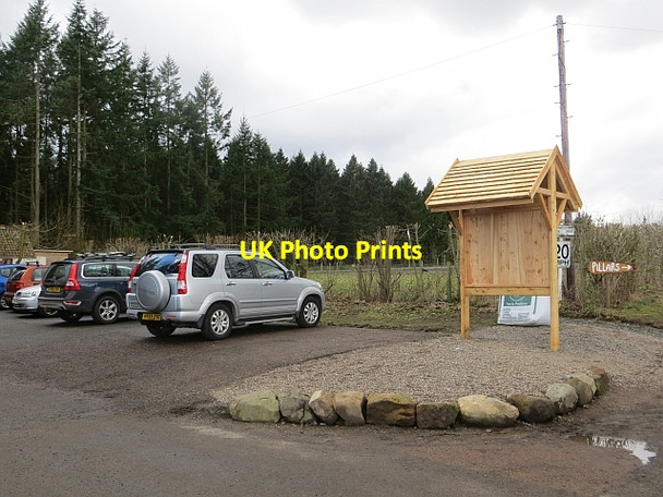 Photo 6"x4" Car park, Pillars of Hercules Falkland c2014