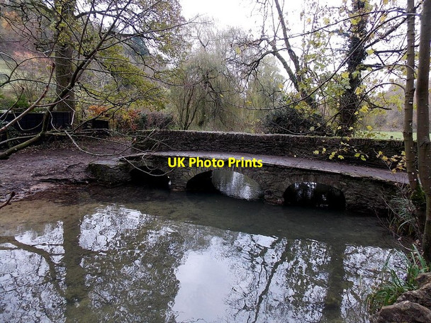Photo 6"x4" One-sided footbridge in Castle Combe Castle Combe c2013