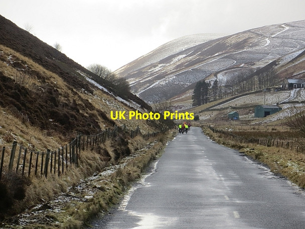 Photo 6"x4" Club run, B709, Midlothian Garvald Law c2014