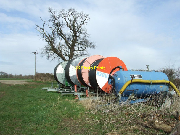 Photo 6"x4" Irrigation Piping Lower Falkenham c2014