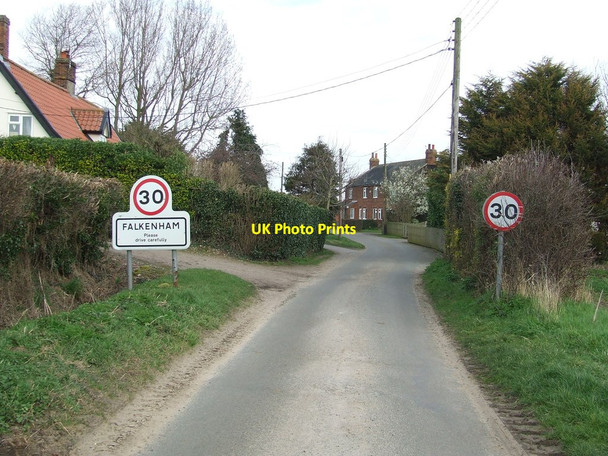 Photo 6"x4" Entering Falkenham Lower Falkenham c2014