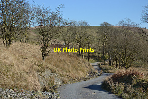 Photo 6"x4" Road heading for Nant-gwernog Bryn-glas\/SN7351 c2014