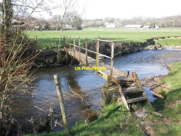 Photo 6"x4" Footbridge on River Culm Culmstock c2014