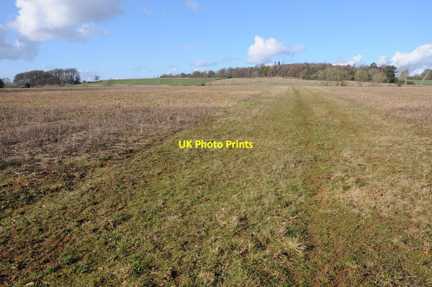 Photo 6"x4" The Macmillan Way crossing arable land Tarlton c2014