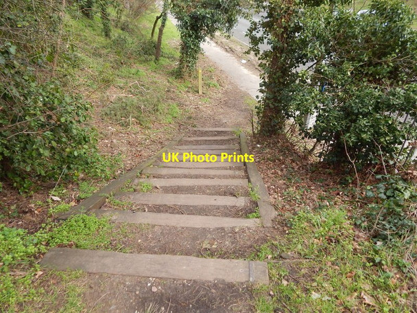 Photo 6"x4" Steps down from Chantry Park Ipswich c2014