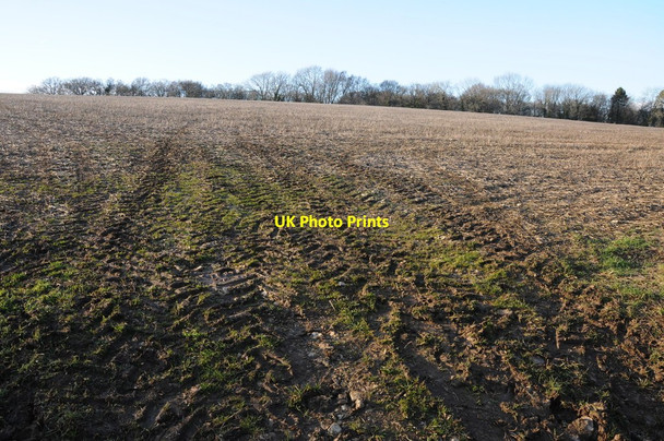 Photo 6"x4" Stubble field, Far Oakridge Far Oakridge c2014