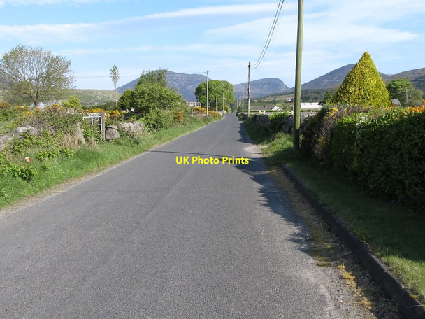 Photo 6"x4" View northwards along the upper section of Mill Road Annalong c2011