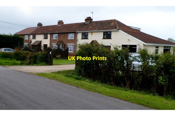Photo 6"x4" Row of four houses in Northwick New Passage c2012