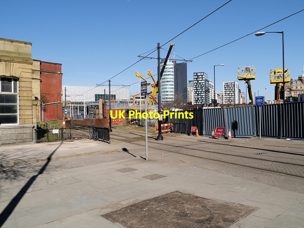 Photo 6"x4" Victoria Station Tram Entrance, Long Millgate Manchester c2014