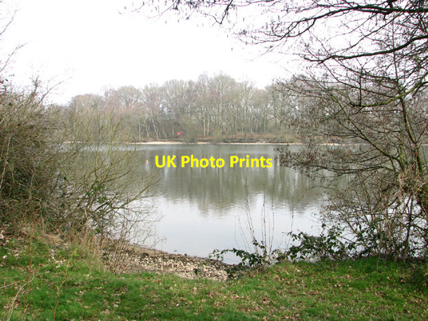 Photo 6"x4" View across Ski Pit Taverham c2014