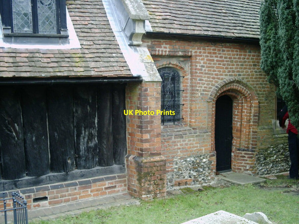 Photo 6"x4" Close up of features on south side of Church of St Andrew at Greensted-juxta-Ongar Chipping Ongar c2005