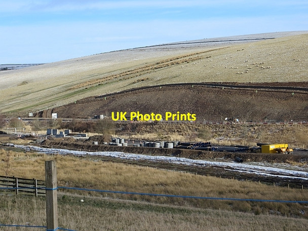 Photo 6"x4" Borders Railway under construction Heriot c2014