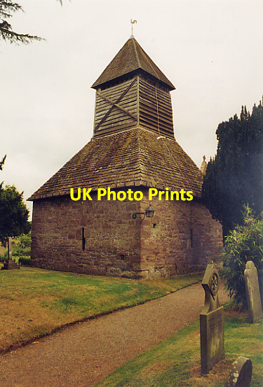 Photo 6"x4" St Leonard, Yarpole - Separate bell tower Enmore Field c1998