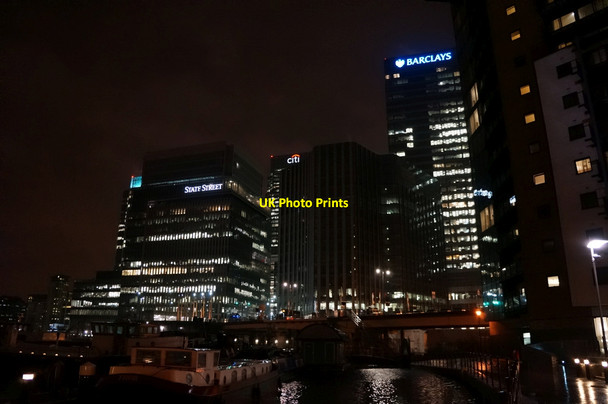 Photo 6"x4" Canary Wharf from Blackwall Basin Poplar\/TQ3780 c2014