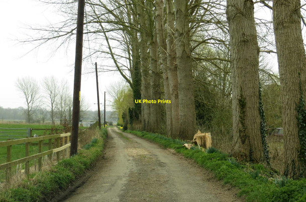 Photo 6"x4" Rural road to Duxford Farm Duxford\/SU3699 c2014