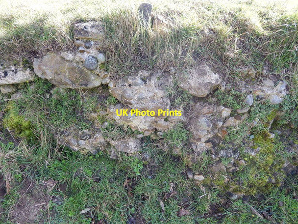 Photo 6"x4" Wall in Orford Castle park Orford\/TM4249 c2014