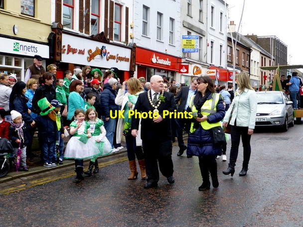 Photo 6"x4" Start of St Patrick's Day Parade, Omagh - 2014 Omagh c2014