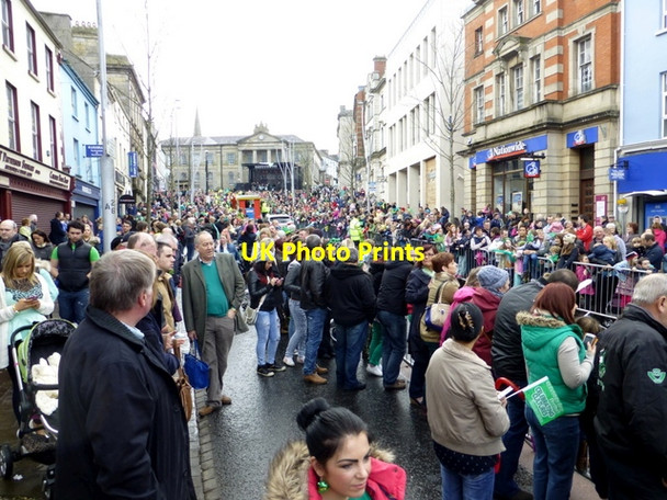 Photo 6"x4" Spectators, St Patrick's Day Parade, Omagh 2014 Omagh c2014