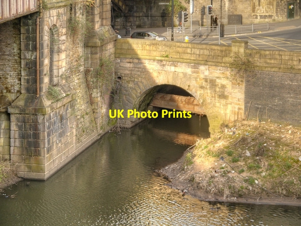 Photo 6"x4" River Irk Culvert, Hunts Bank Manchester c2014