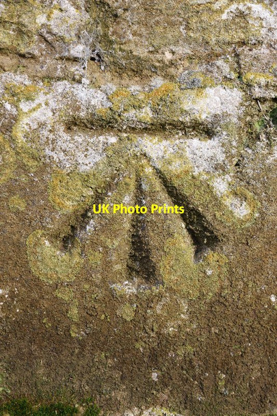 Photo 6"x4" Holy Rood Benchmark Woodeaton c2014