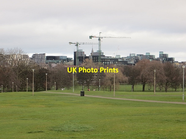 Photo 6"x4" Changing skyline, Bruntsfield Links Merchiston c2014