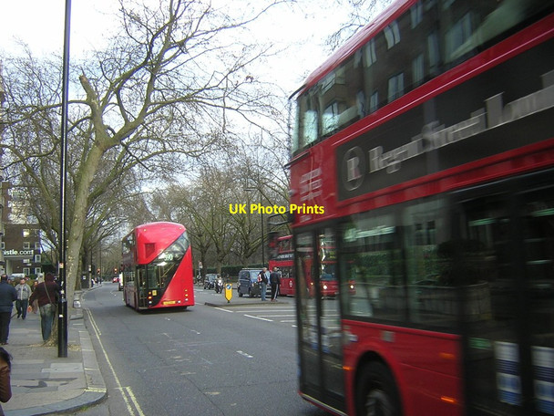 Photo 6"x4" Buses, Bayswater Road, London W2 Paddington\/TQ2681 c2014