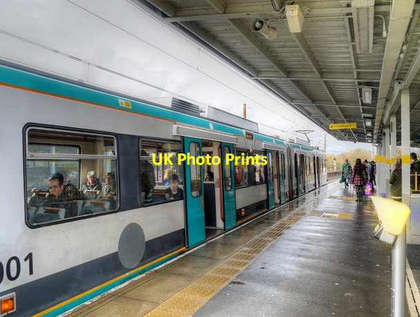 Photo 6"x4" Radcliffe Metrolink Station, Inbound Platform Radcliffe\/SD7807 c2014