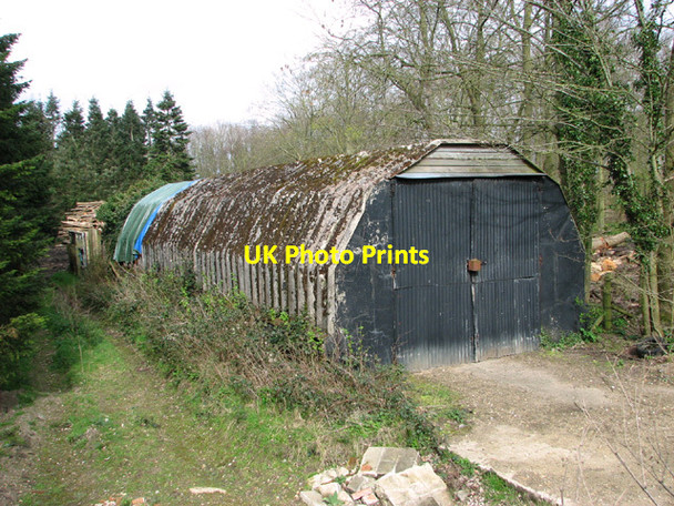 Photo 6"x4" WW2 hut in Beech Wood Earsham c2014