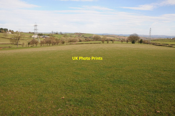 Photo 6"x4" Farmland near Tredilion Farm Croes-Hywel c2014
