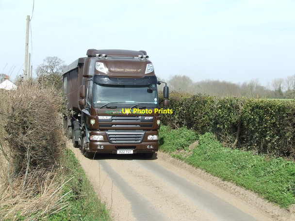 Photo 6"x4" DAF Lorry Falkenham c2014