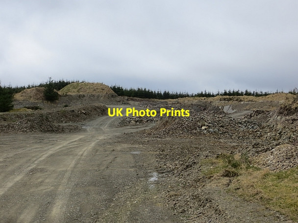 Photo 6"x4" Quarry, Wardmoor Hill Mackside c2014