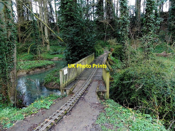 Photo 6"x4" Model railway bridge over Painswick Stream, Stroud Stroud\/SO8405 c2014