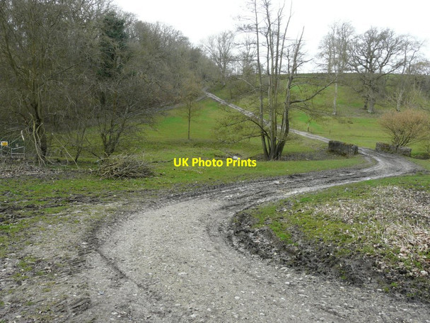Photo 6"x4" Looking west-southwest along a rather muddy bridleway Hythe\/TR1634 c2014