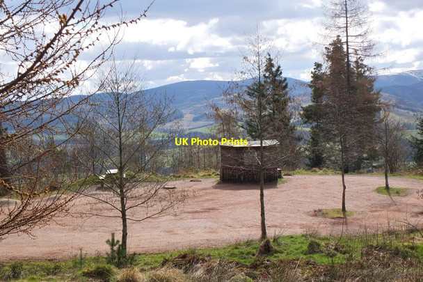 Photo 6"x4" Shelter, Glentress bike trails Peebles\/NT2540 c2014