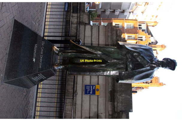 Photo 6"x4" The Sherlock Holmes Statue outside Baker Street Marylebone\/TQ2881 c2013