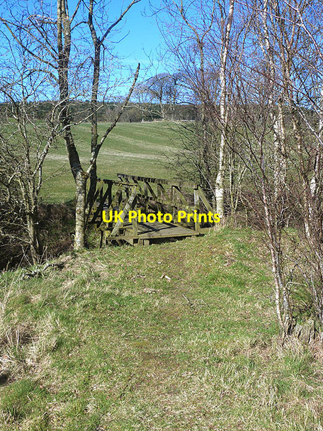Photo 6"x4" Footbridge over the Hartwood Burn Selkirk c2014