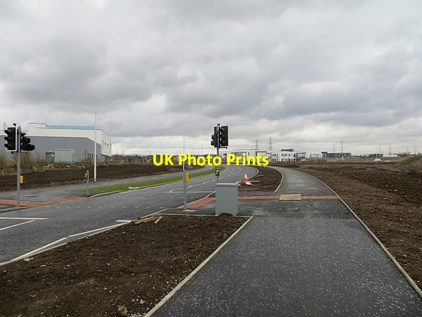 Photo 6"x4" New road, Shawfair Millerhill c2014