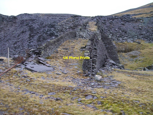 Photo 6"x4" View up the A8 incline from the Twllymwg area Dinorwic c2011