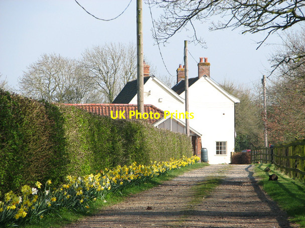 Photo 6"x4" Access road to Lodge Farm Withersdale Street c2014