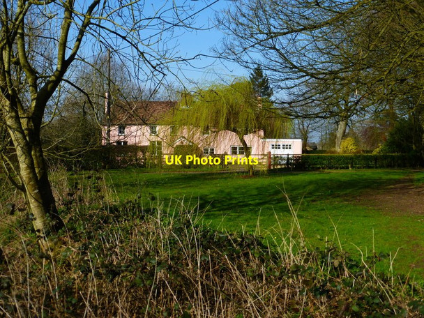 Photo 6"x4" Pink house on Holt End Lane Holt End\/SU6639 c2014