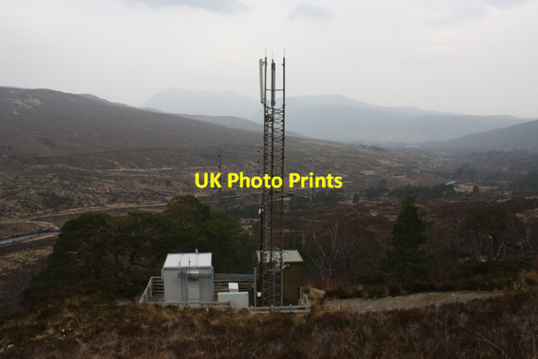 Photo 6"x4" Mobile phone mast, Doire na Gairbhe Coulin Lodge c2014