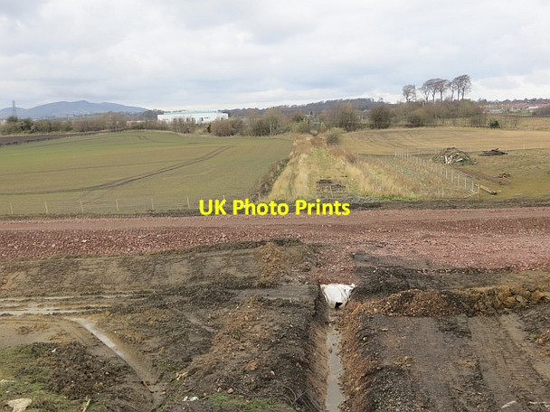 Photo 6"x4" Borders Railway under construction Dalkeith\/NT3467 c2014