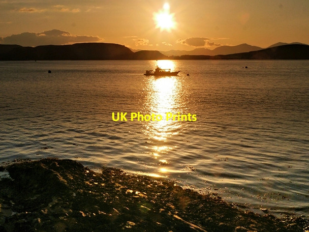 Photo 6"x4" Oban Bay Sunset Oban\/NM8630 c2014