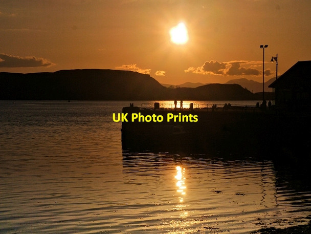 Photo 6"x4" Sunset at Oban Harbour Oban\/NM8630 c2014