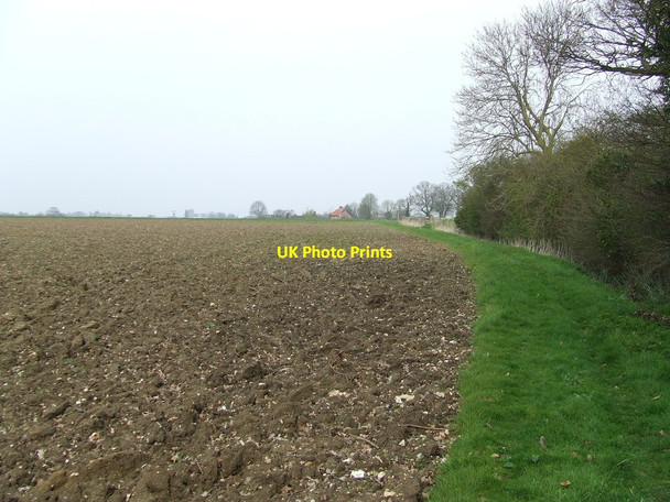 Photo 6"x4" Field And Path Framlingham c2014