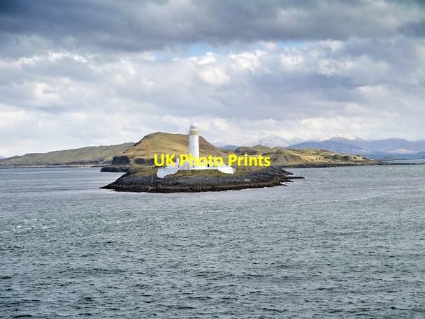 Photo 6"x4" Eilean Musdile, Lismore Lighthouse Sgeir nan Gael c2014