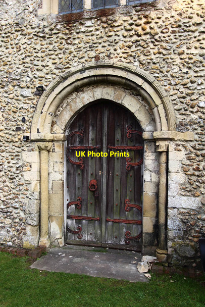 Photo 6"x4" St Mary, Brabourne - Doorway Brabourne c2014