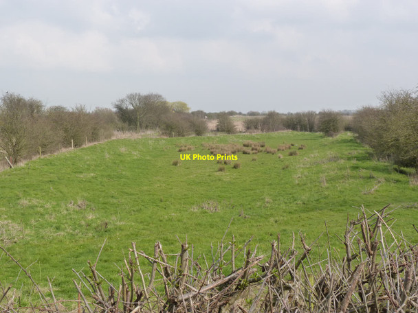 Photo 6"x4" Oakham Canal bed near Wyfordby level crossing Wyfordby c2014