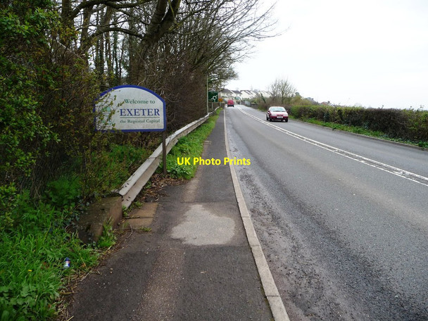 Photo 6"x4" Exeter boundary, Crediton Road [A377] Cowley\/SX9095 c2014